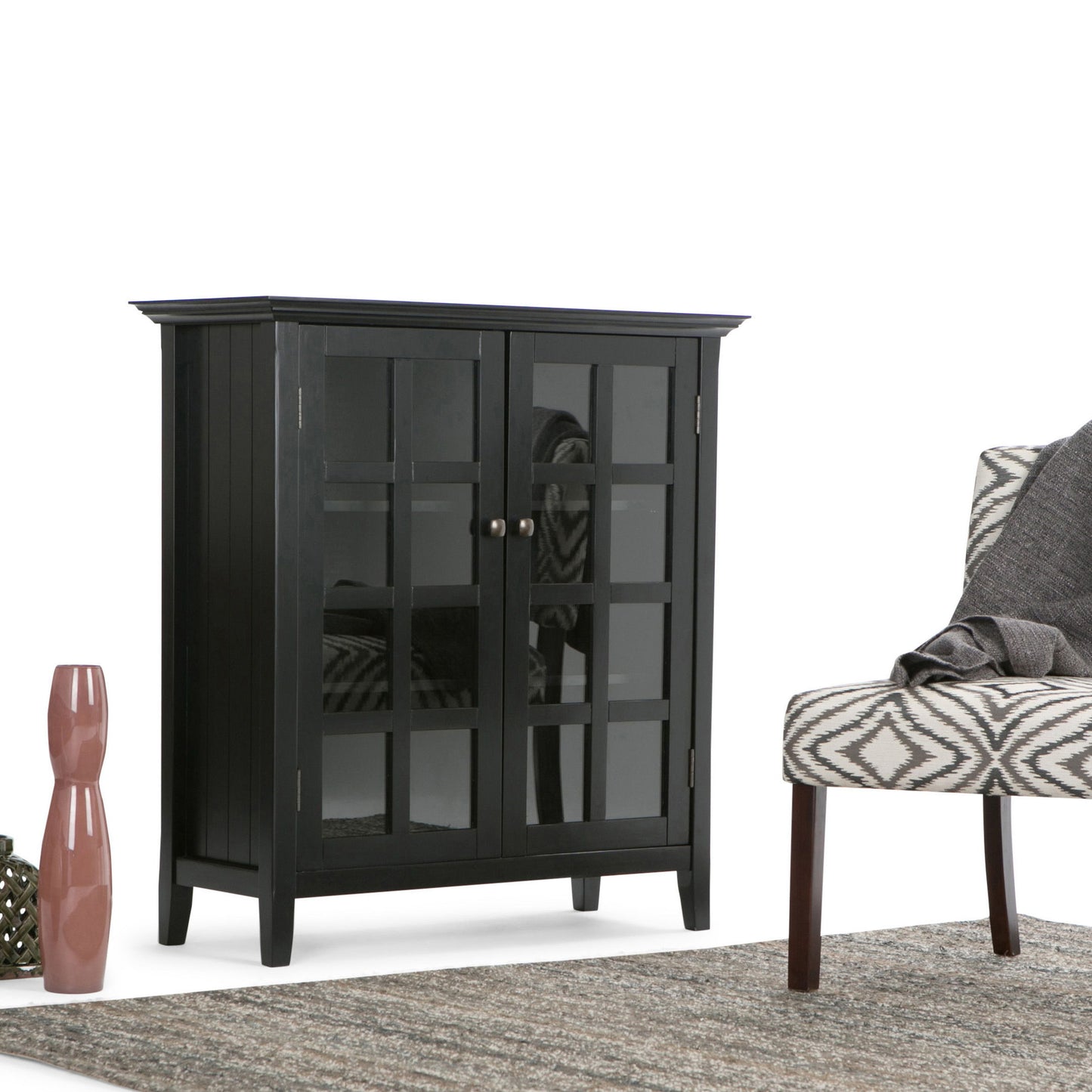 Acadian - Medium Storage Cabinet - Black