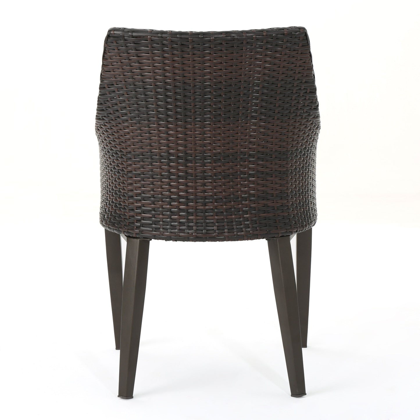 Hillhurst - Stylish Outdoor Chair Set With Cushions Rattan And Metal - Brown