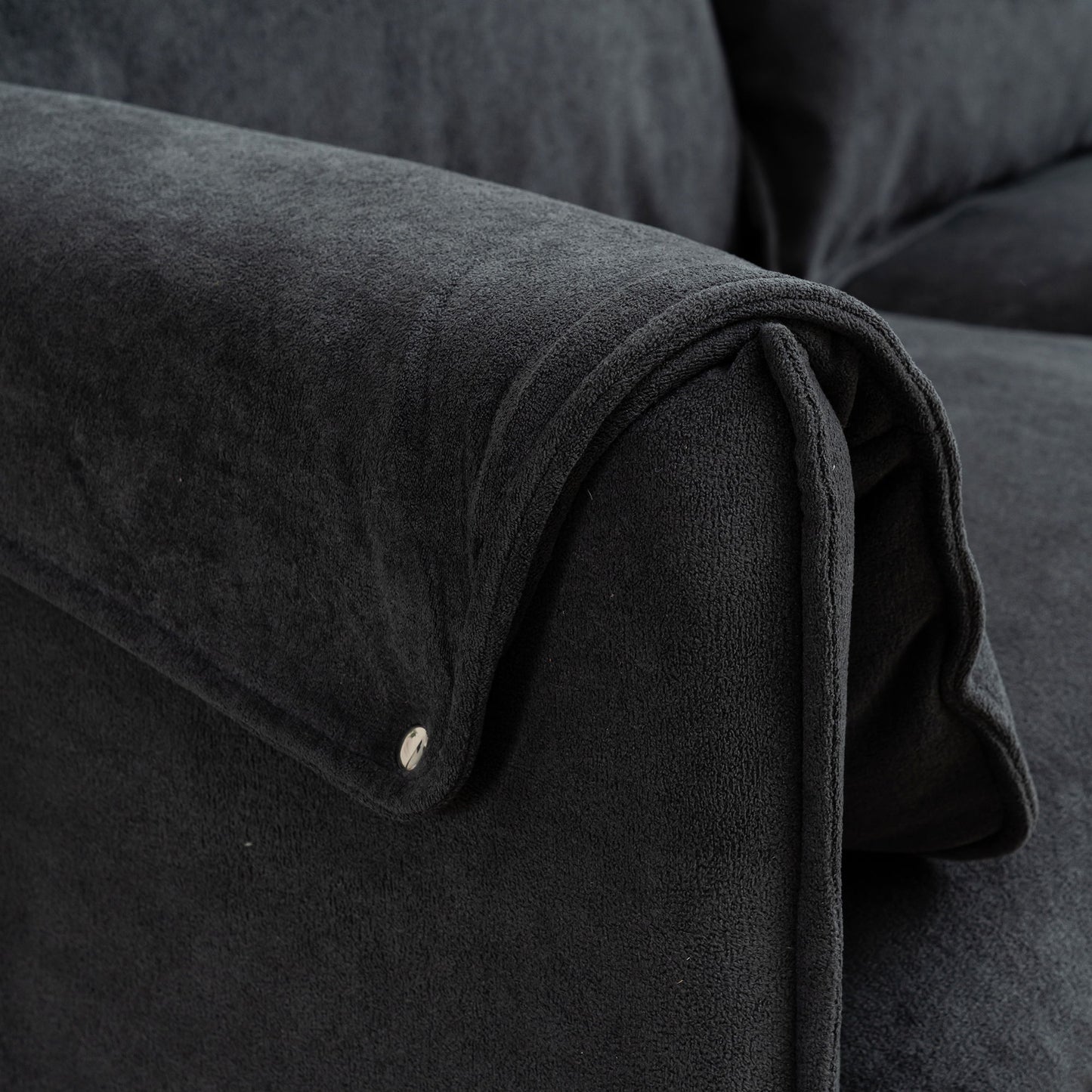 Convertible Combination Sofa, Sofa L Shaped, Sofa With Footstools With Storage Sofa For Living Room, Living Room 3 Seater Combination Sofa - Gray