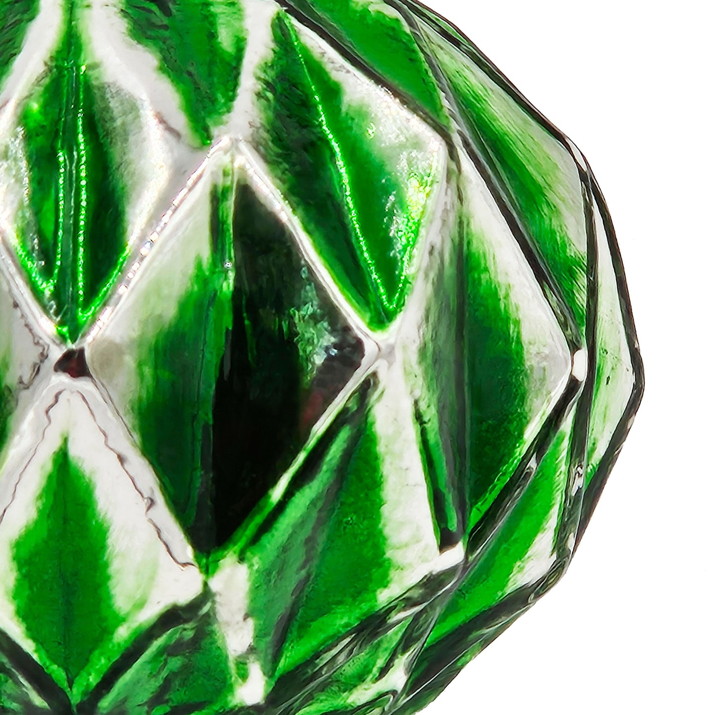 Christmas Ball Ornaments, Glass Decorative Hanging Ball Christmas Tree Ornaments For Holiday Party Decorations (Set of 8) - Green