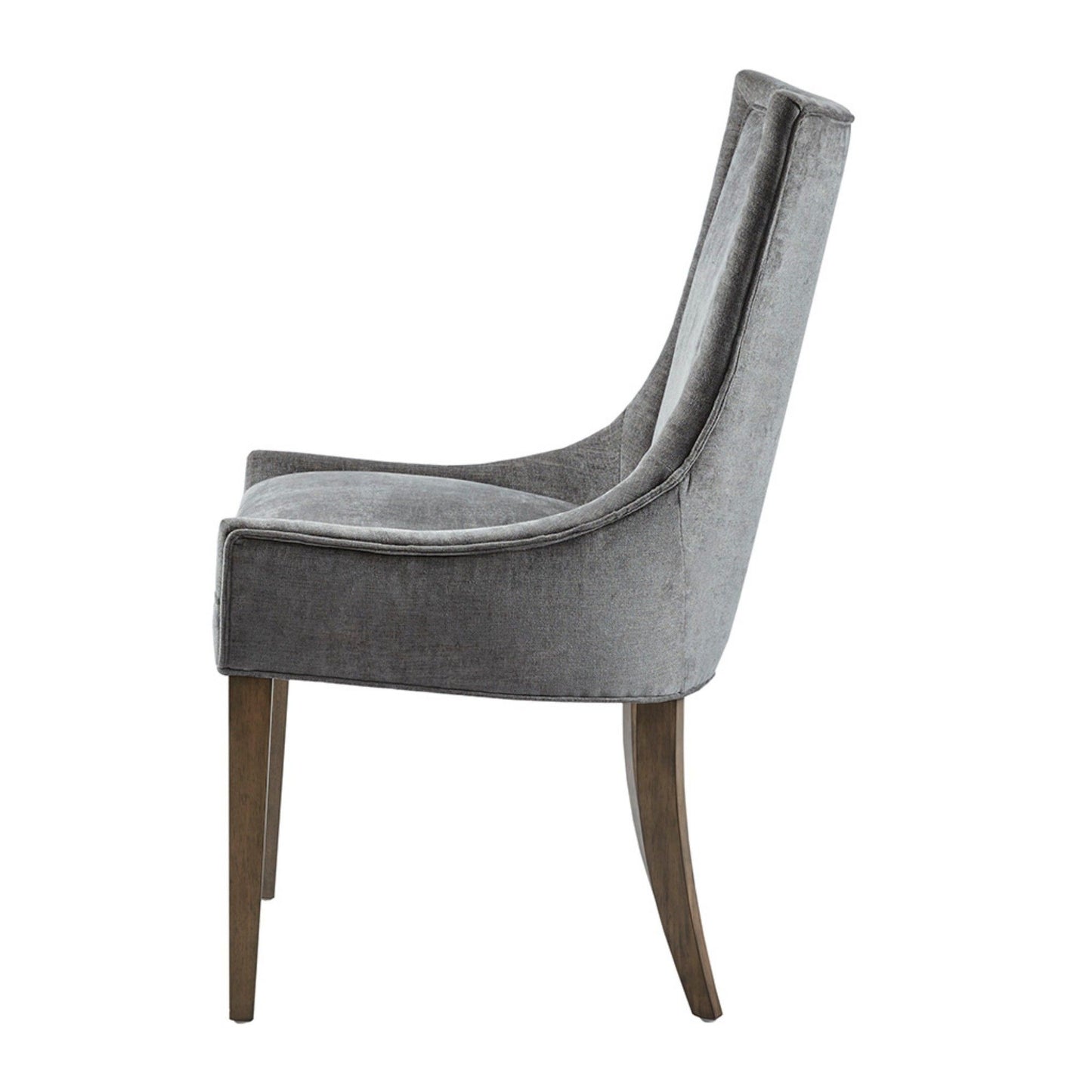 Elegant Design Comfortable Seating Dining Side Chair (Set of 2) - Dark Gray
