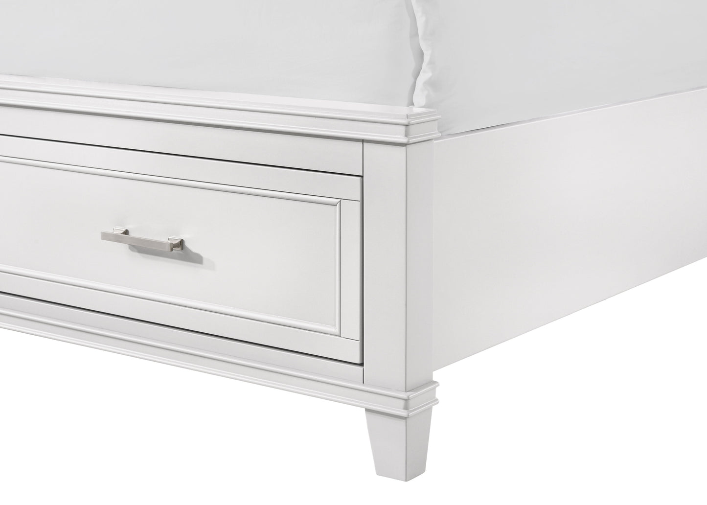 Queen X Storage Bed - White