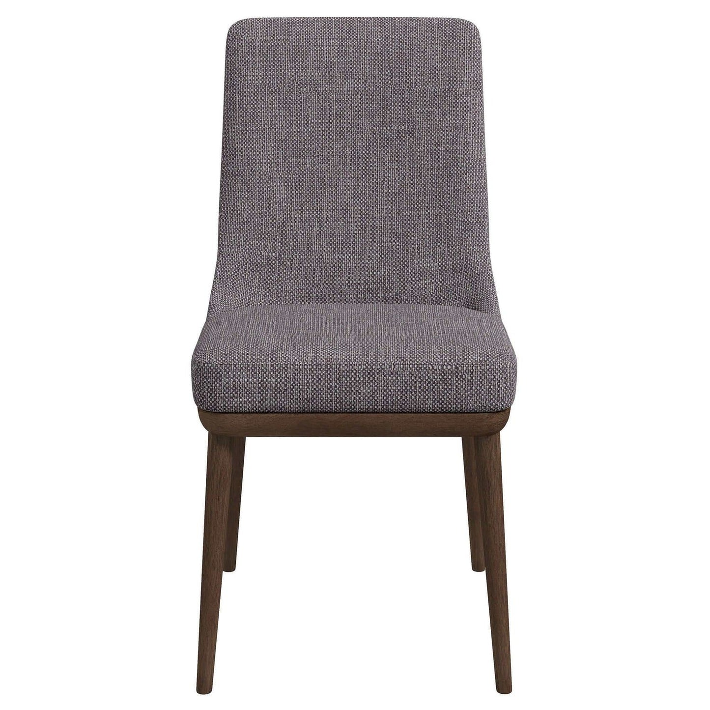 Kate - Mid-Century Modern Dining Chair (Set of 2) - Fabric - Gray