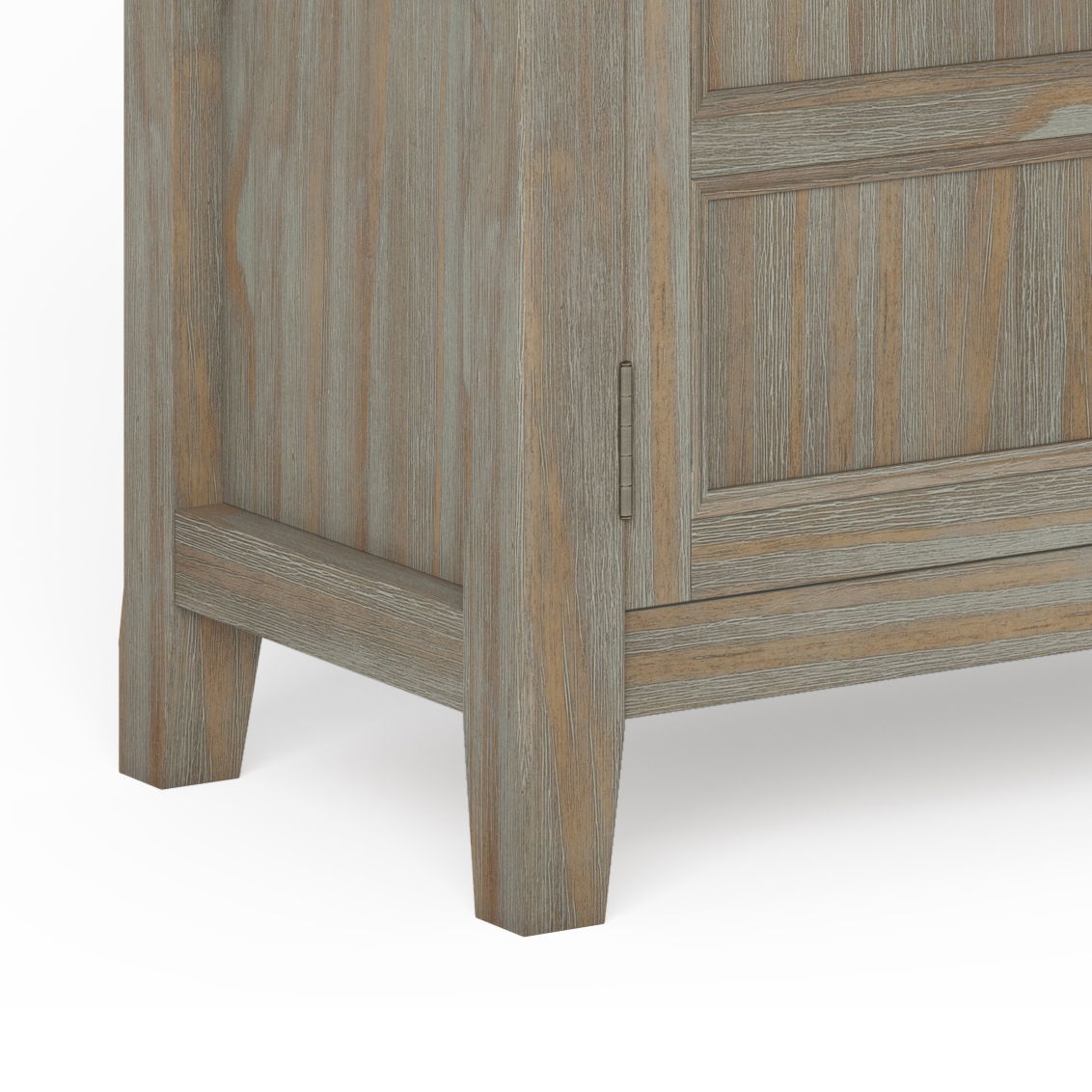 Burlington - Low Storage Cabinet - Distressed Gray