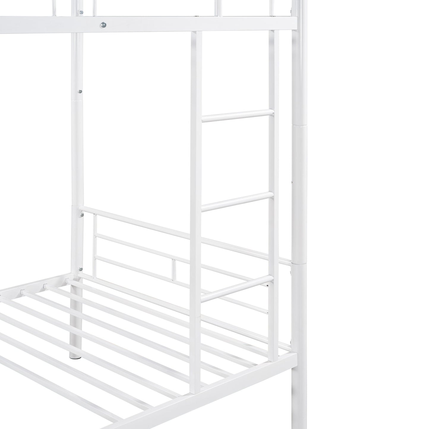 Twin Over Twin Bunk Bed - White