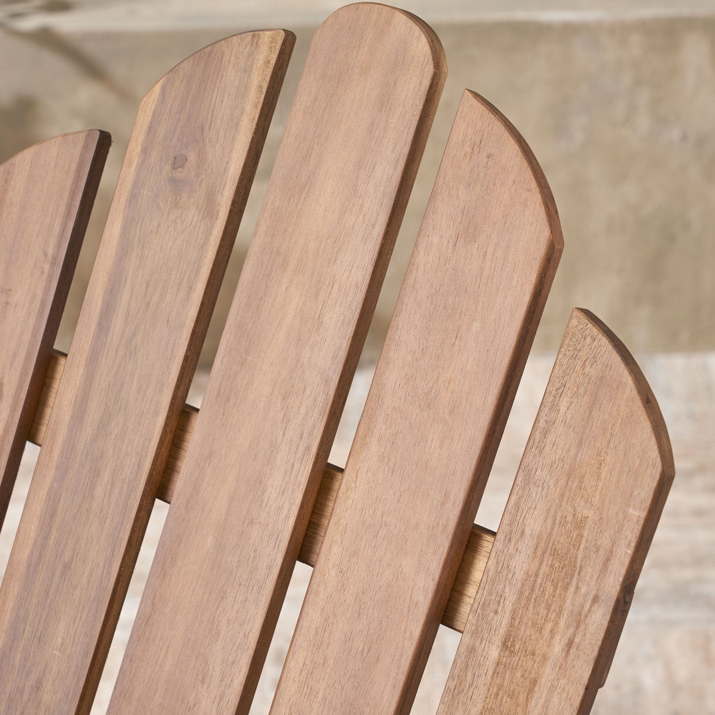 Echoes - Outdoor Acacia Wood Adirondack Rocking Chair - Dark Brown