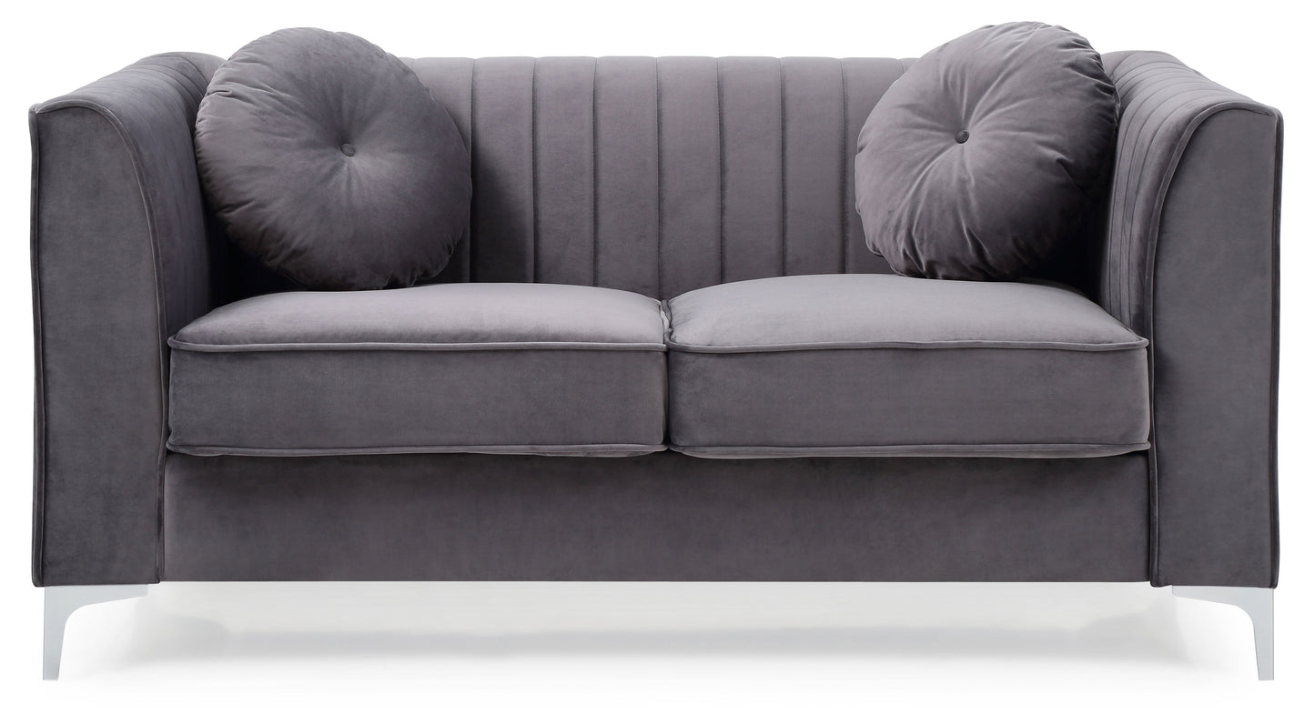 Delray - Loveseat - Gray