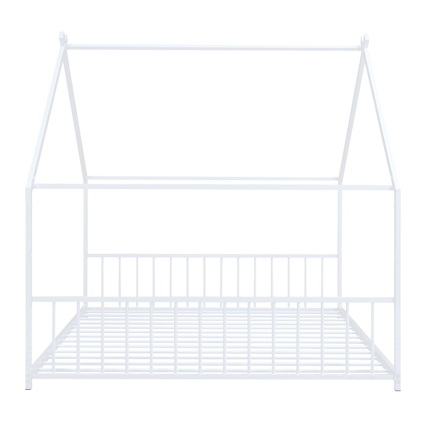 Full Size House Bed - White