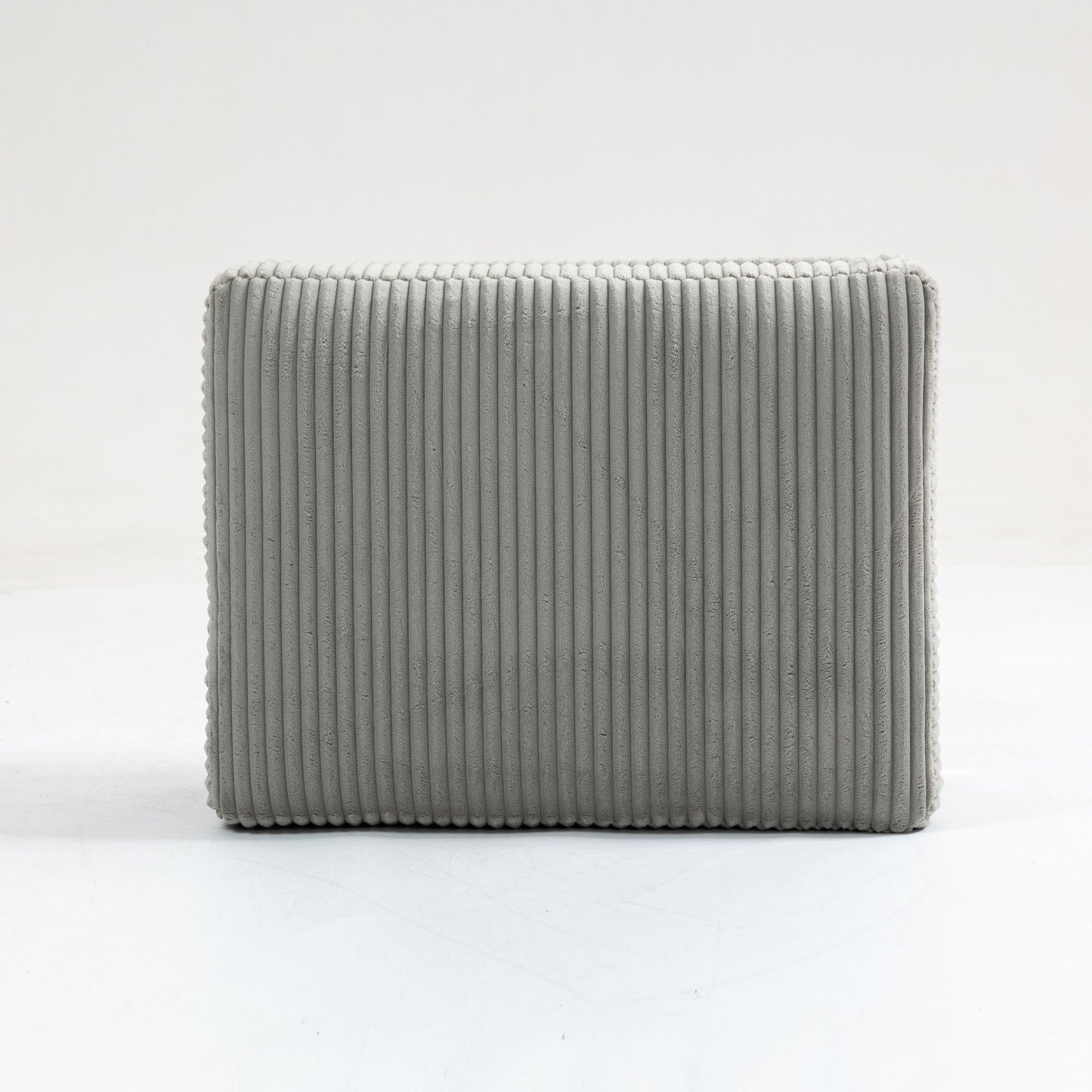 Modular Sectional Sofa Square Ottoman Module, Storage Ottoman Footrest - Gray