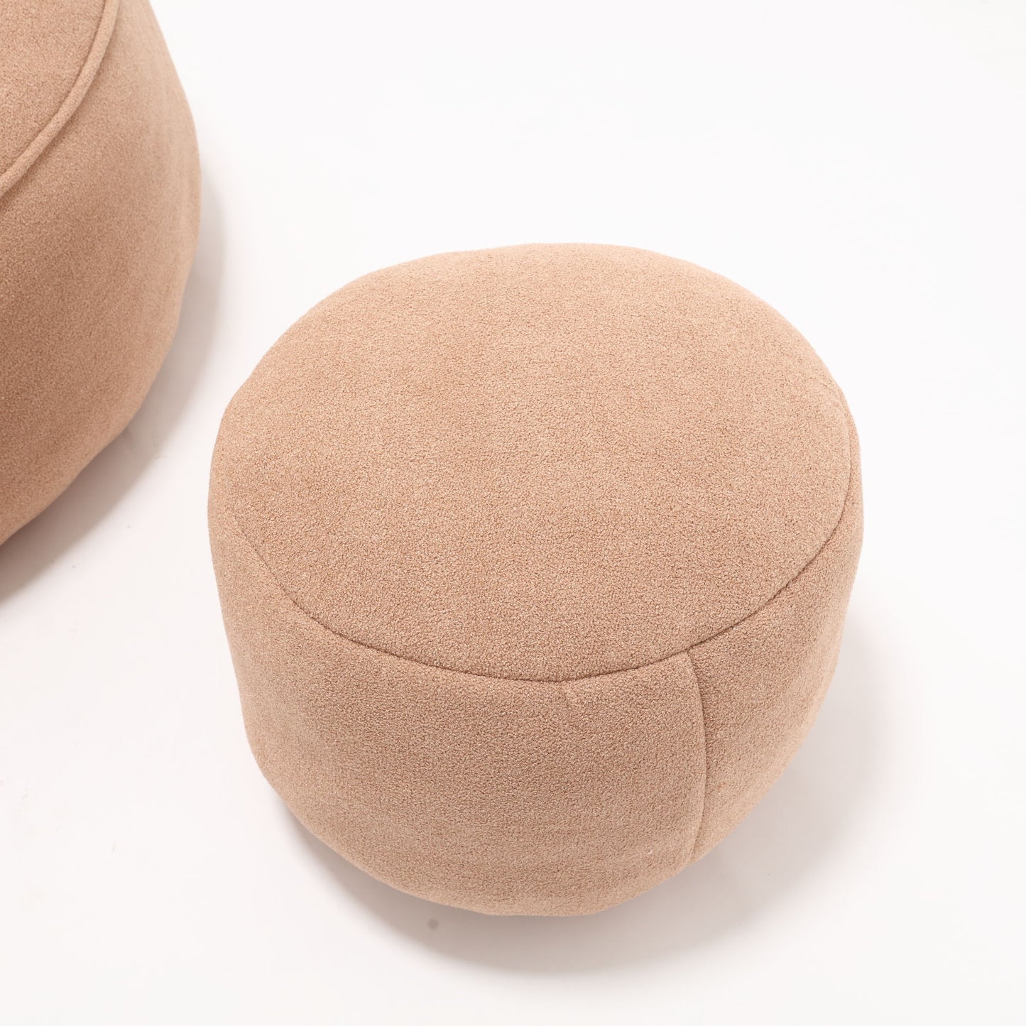 Bedding Bean Bag Sofa Chair High Pressure Foam Bean Bag Chair Adult Material With Padded Foam Padding Compressed Bean Bag With Footrest - Tan