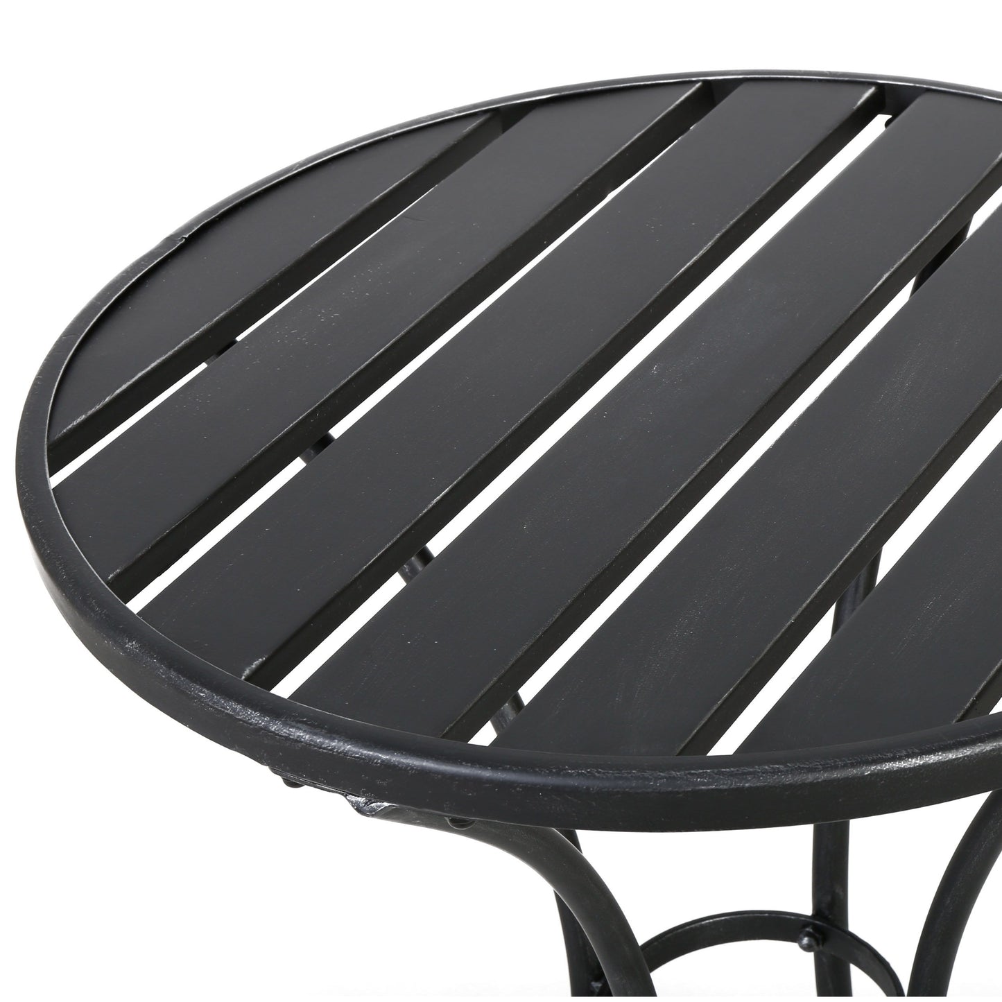 Yearn - 3 Piece Bistro Set With Table And 2 Chairs - Black