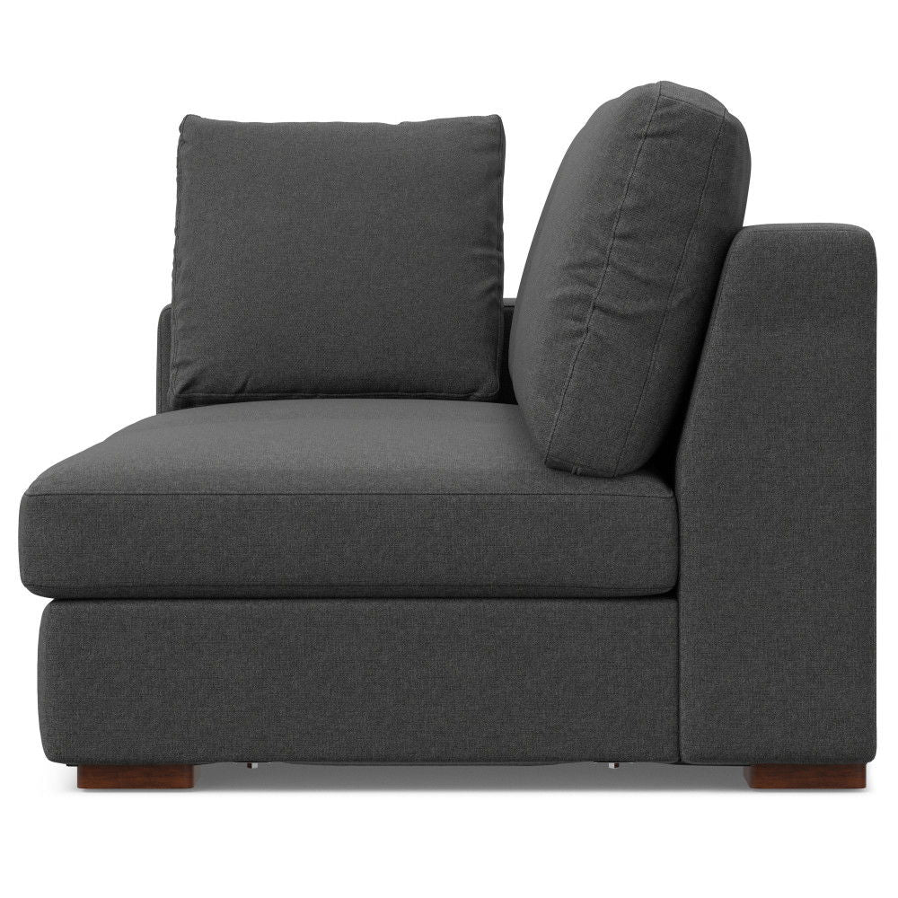 Charlie - Deep Seater Right Sectional Sofa - Gray