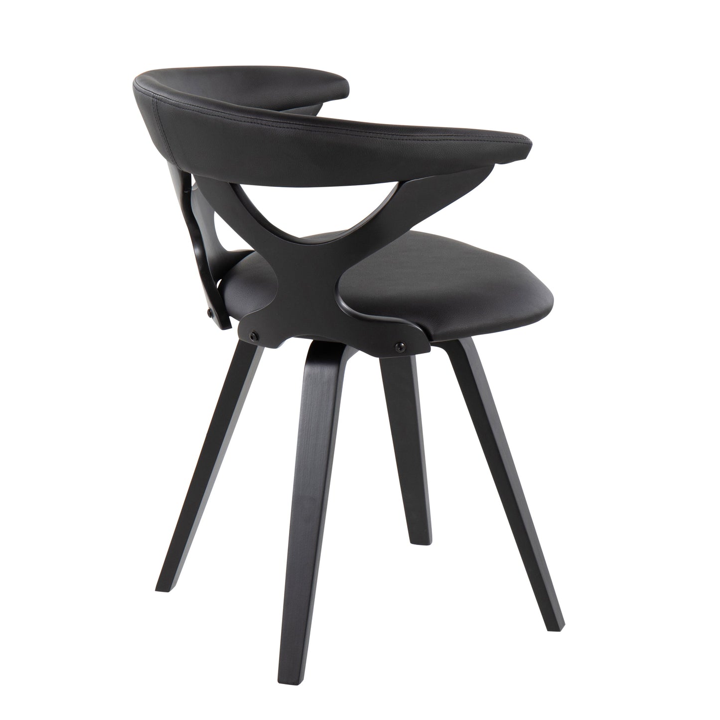 Gardenia - Contemporary Dining / Chair With Swivel - Black