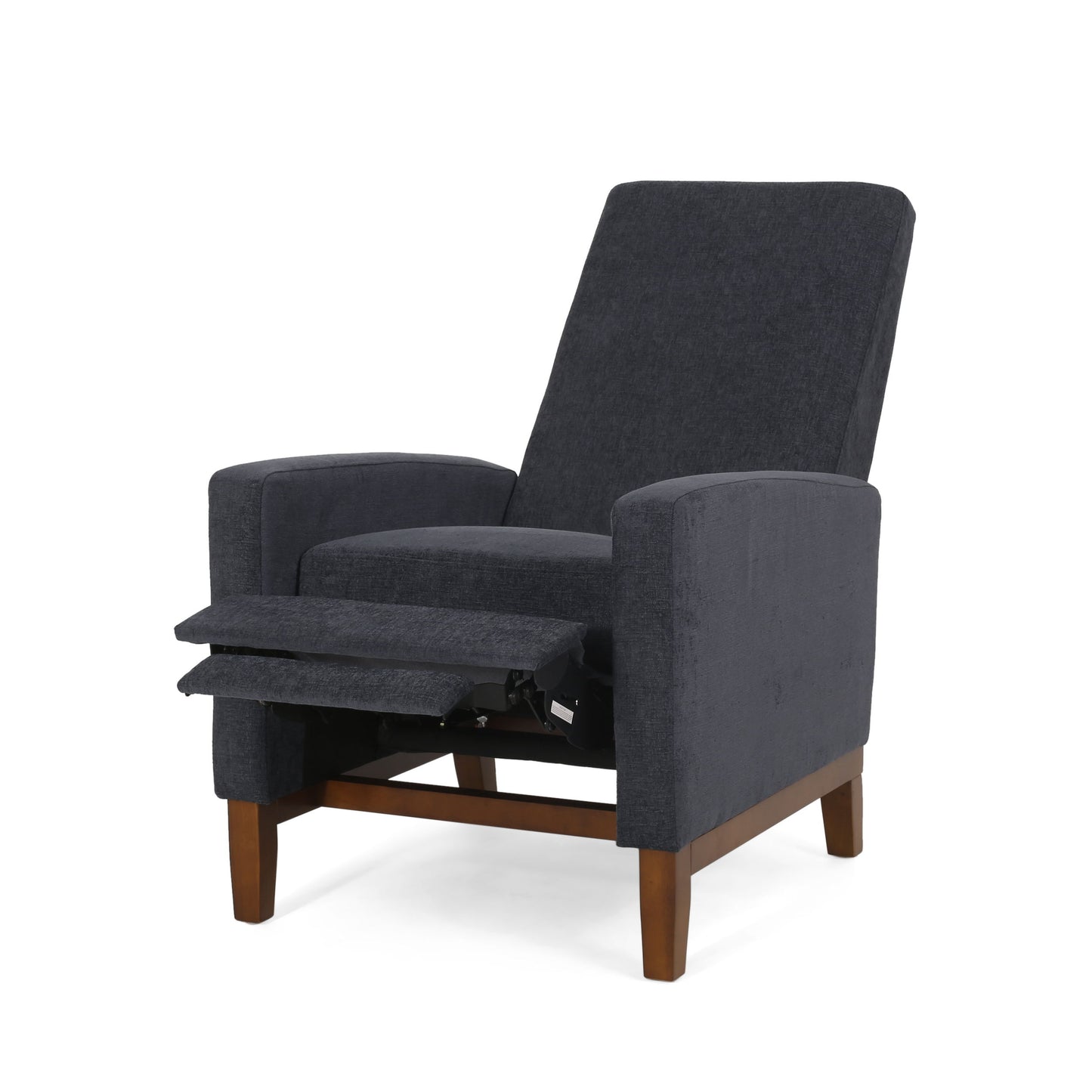Wide Hand Manual Club Recliner - Charcoal