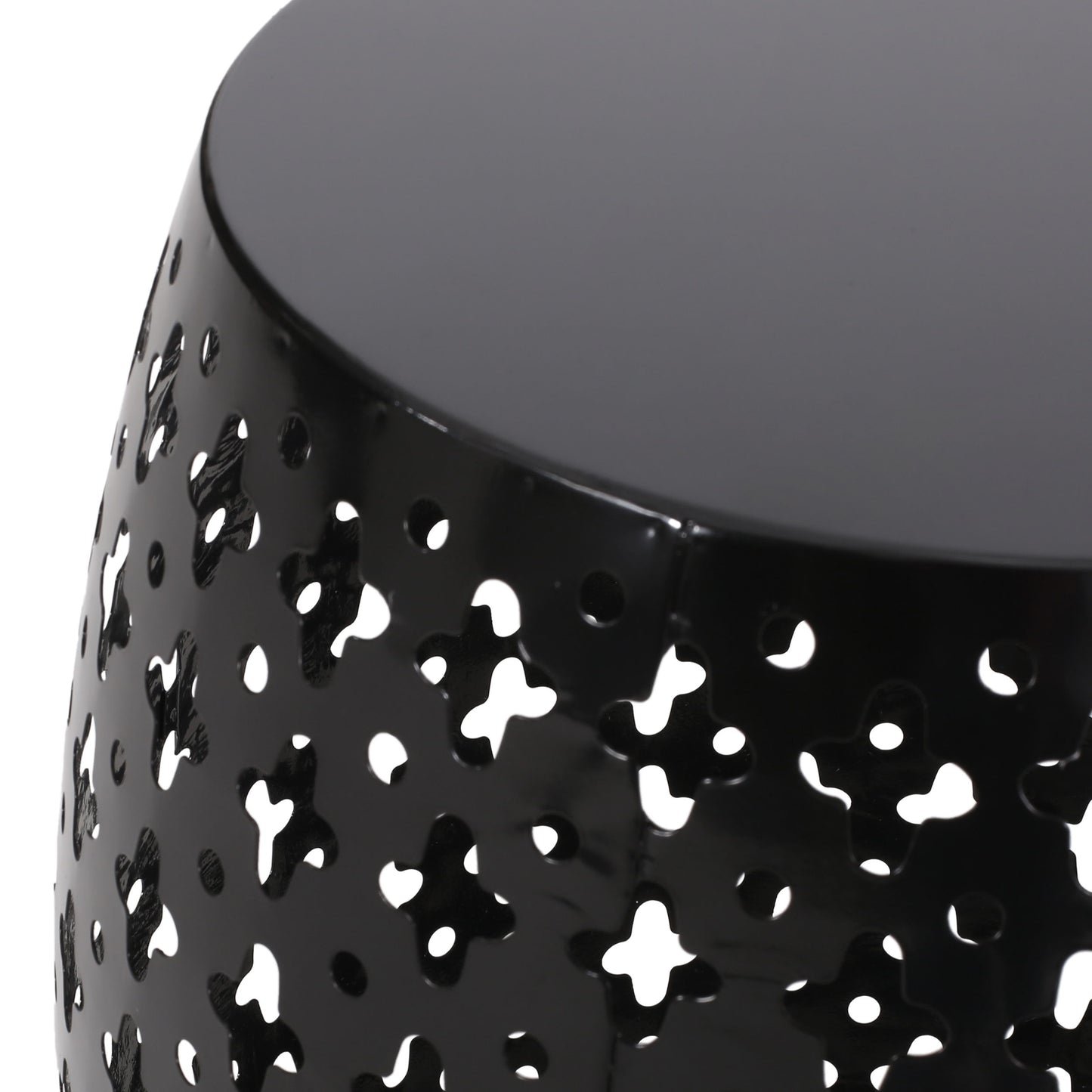Metal End Table Large - Black