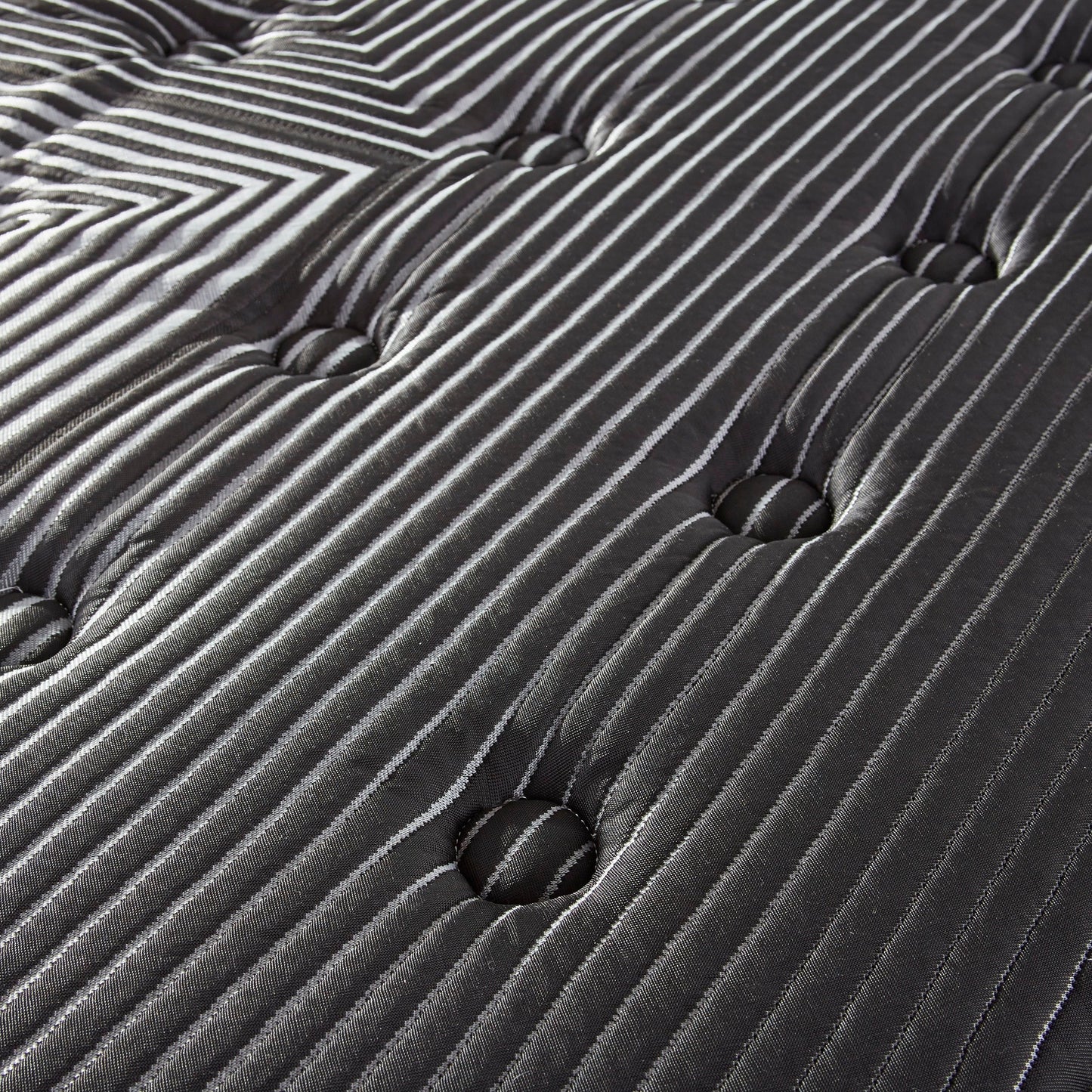 Pure Ice - 14" Twin Plush Quilted Mattress - Black