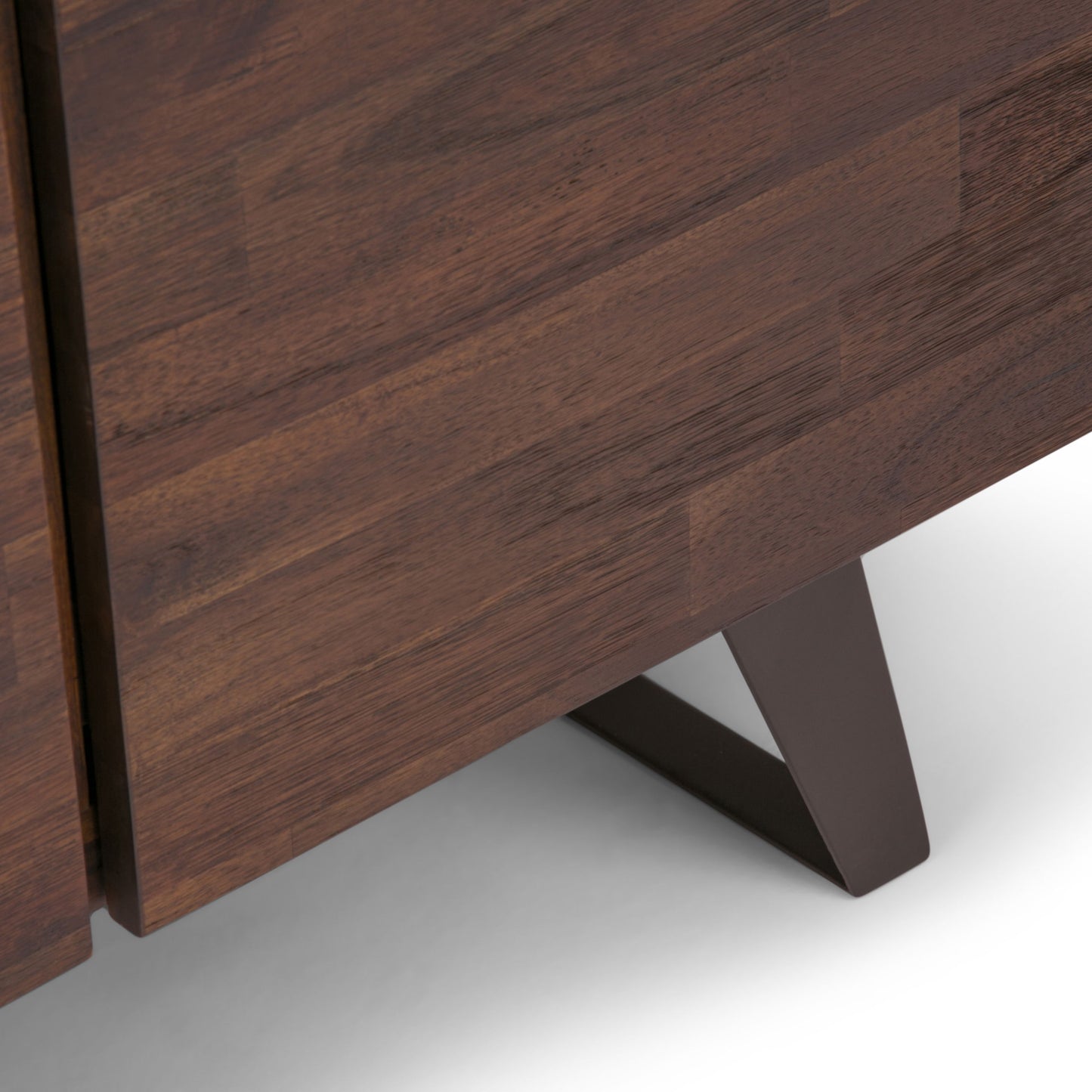 Lowry - Medium Storage Cabinet - Distressed Charcoal Brown
