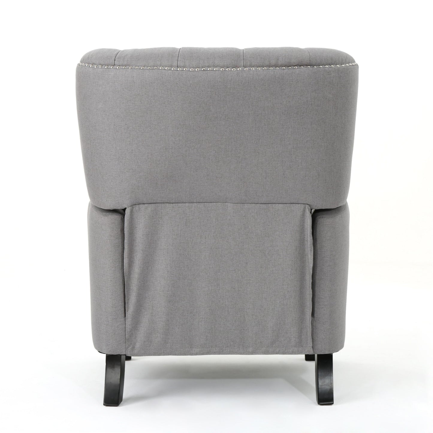 Modern Push Back Recliner - Light Gray