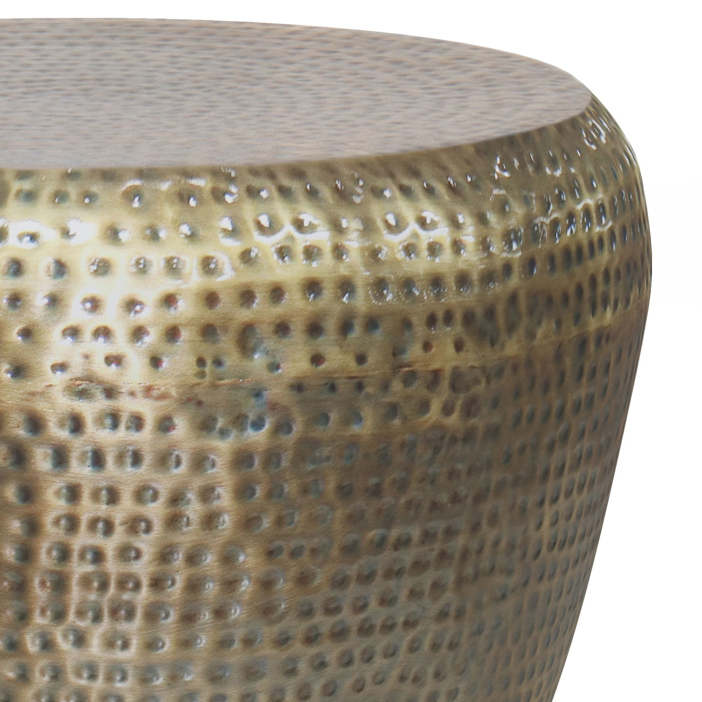 Preston - Metal Side Table - Antique Gold