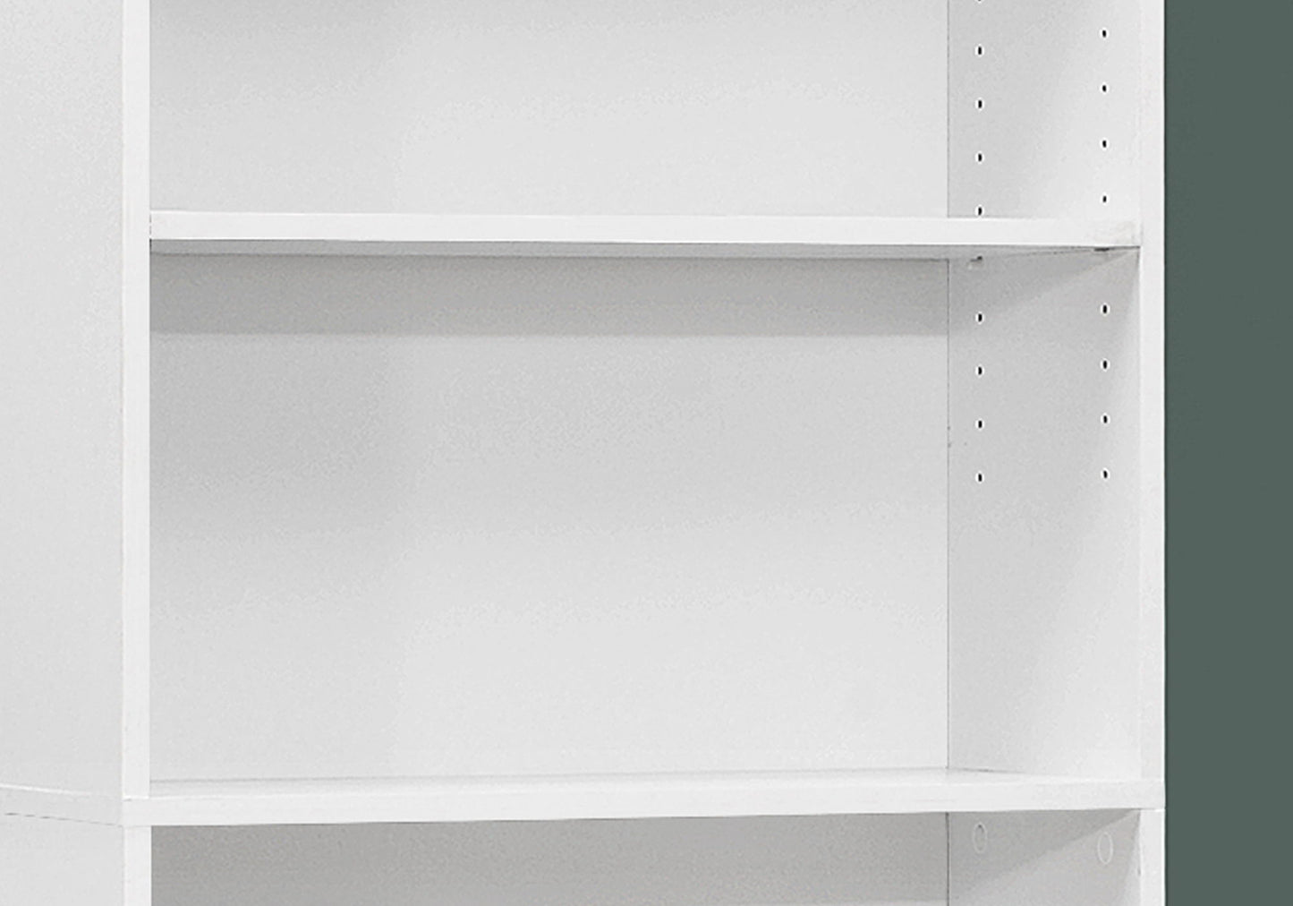 Bookshelf, Bookcase, 6 Tier, For Office, Transitional - White