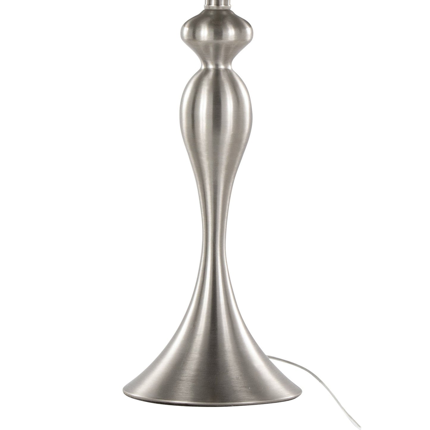 Ashland - Contemporary Table Lamp (Set of 2) - Nickel / Moroccan Blue Slub