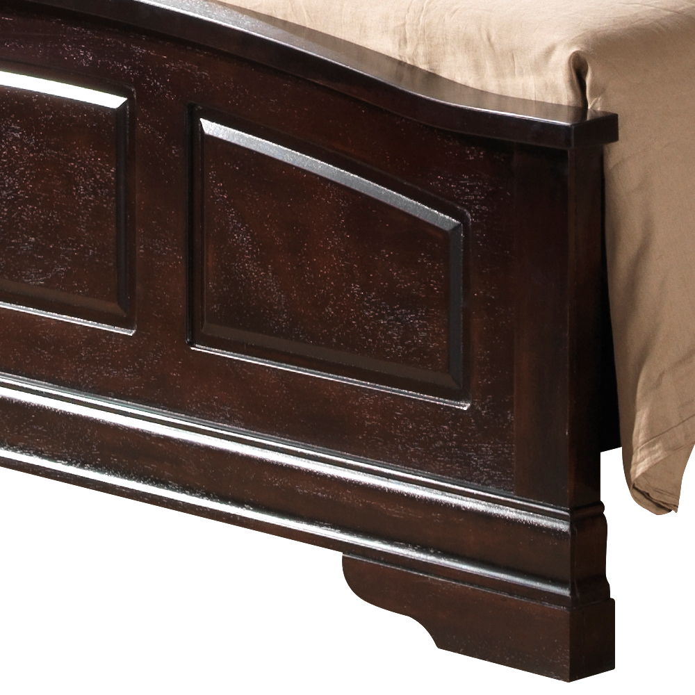 Queen Classic Bed - Warm Cappuccino