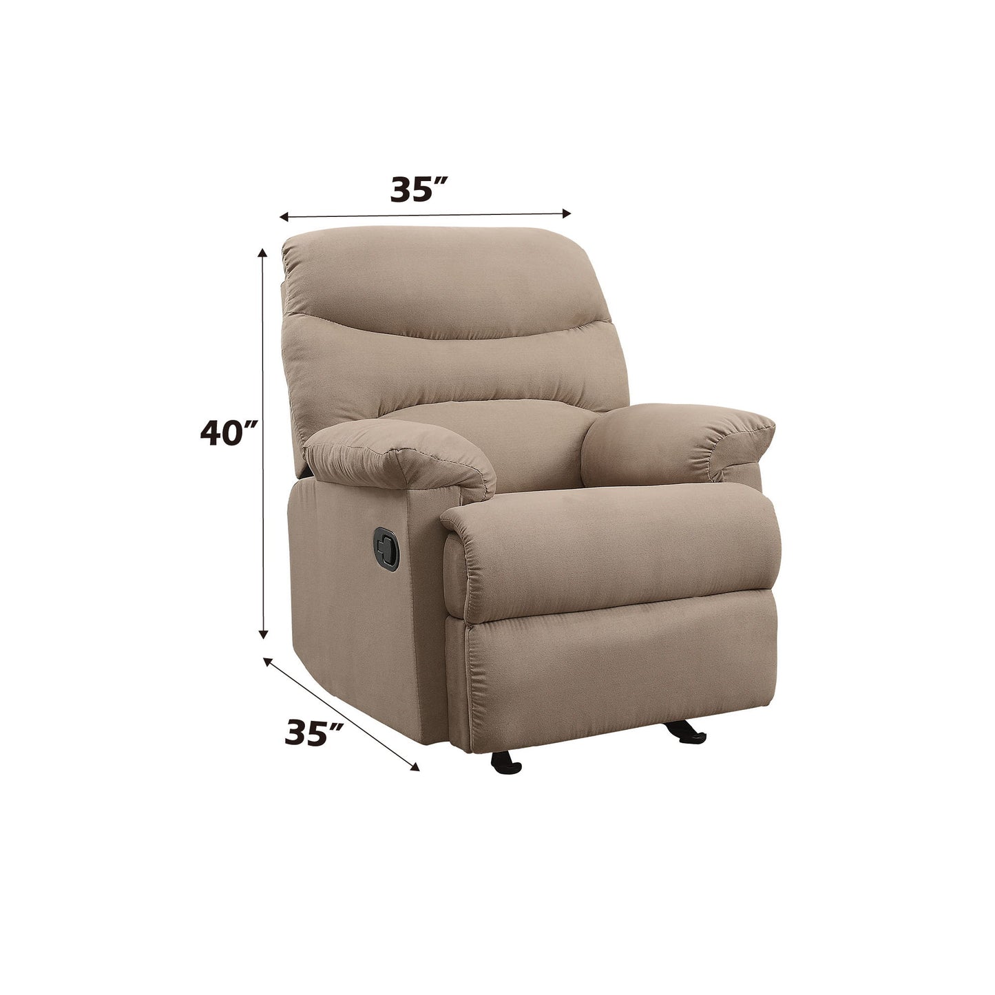 Arcadia - Micro Motion Recliner - Light Brown