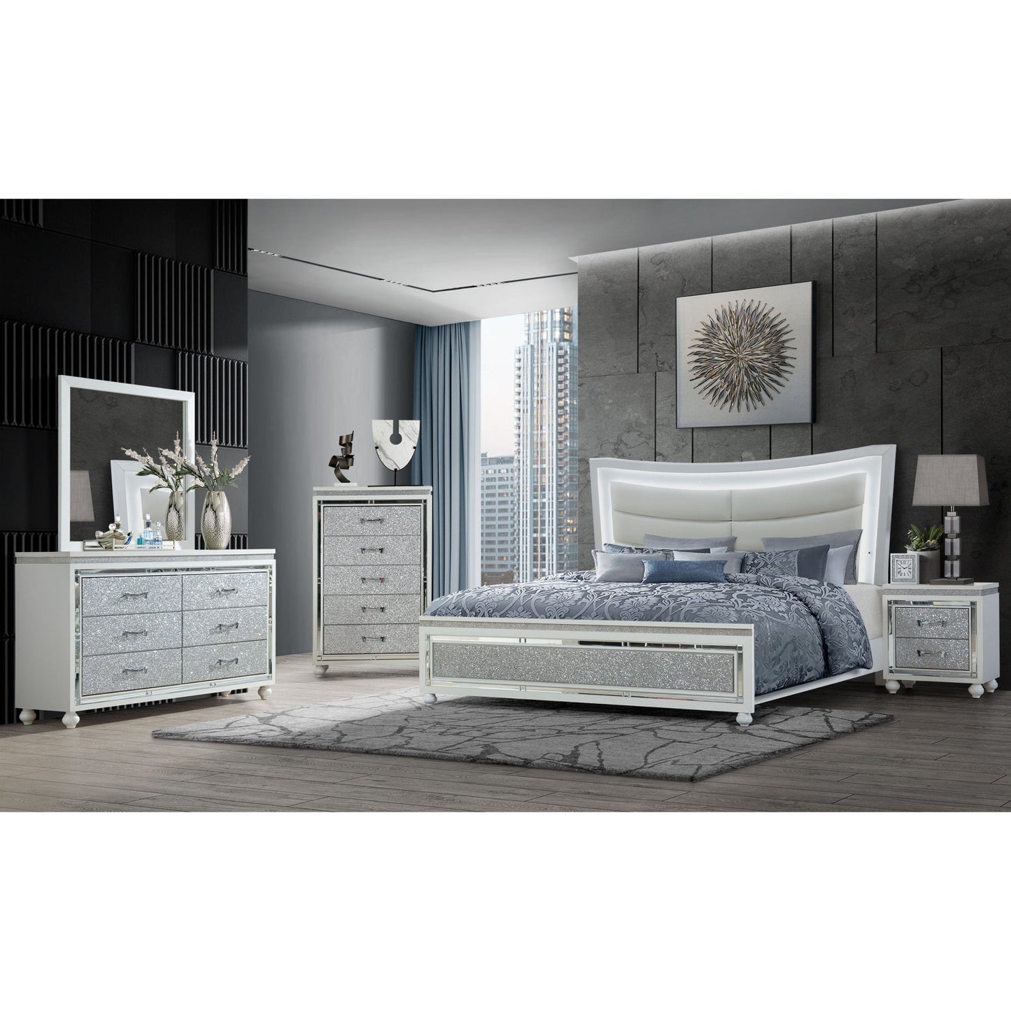 Maloise - Queen Bed - White