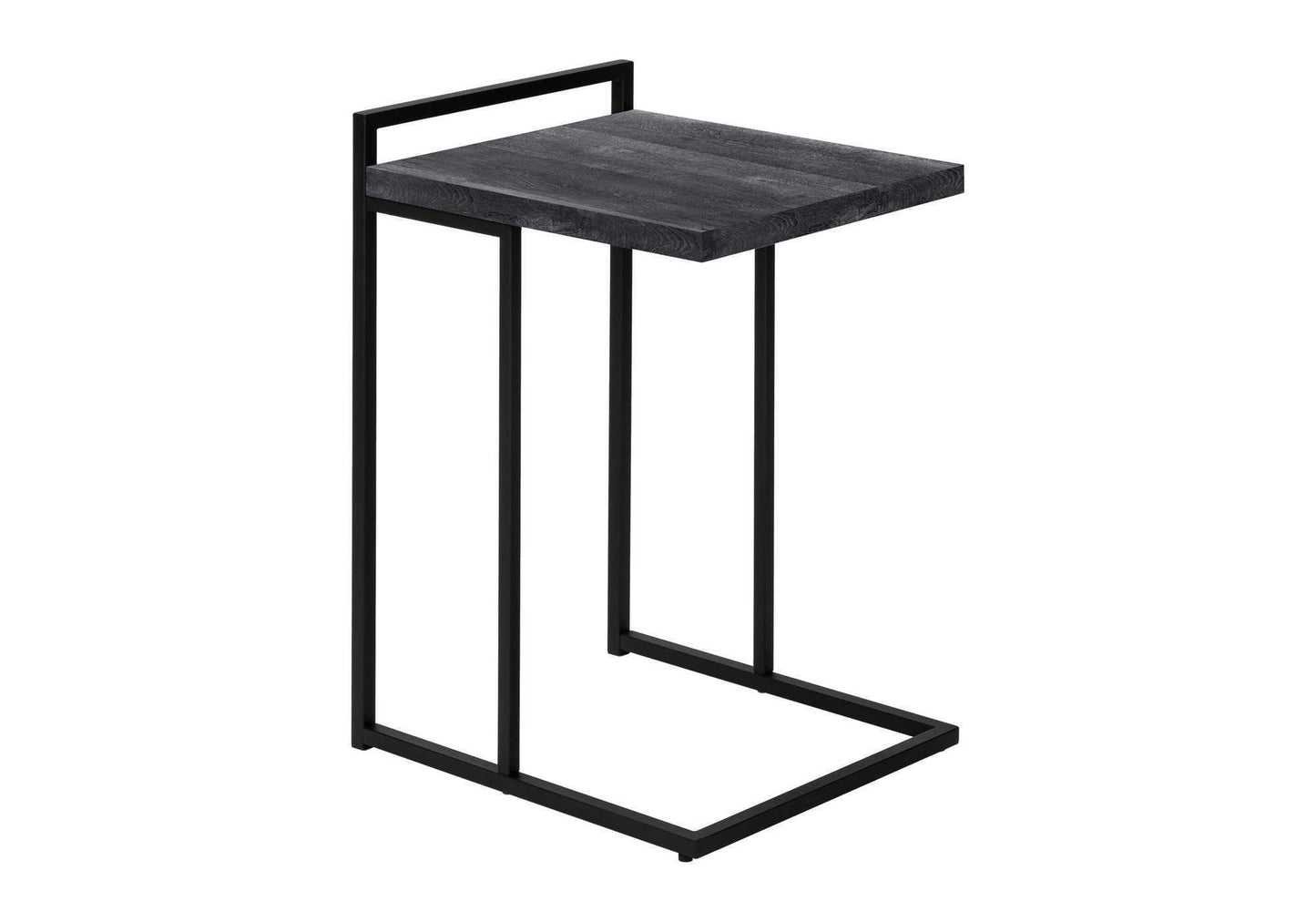 Accent Table, C - Shaped, Versatile Design - Black