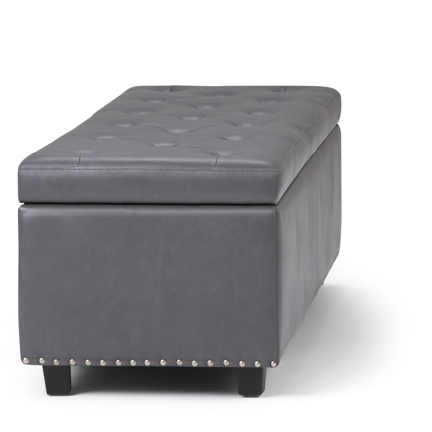Hamilton - Storage Ottoman - Stone Gray
