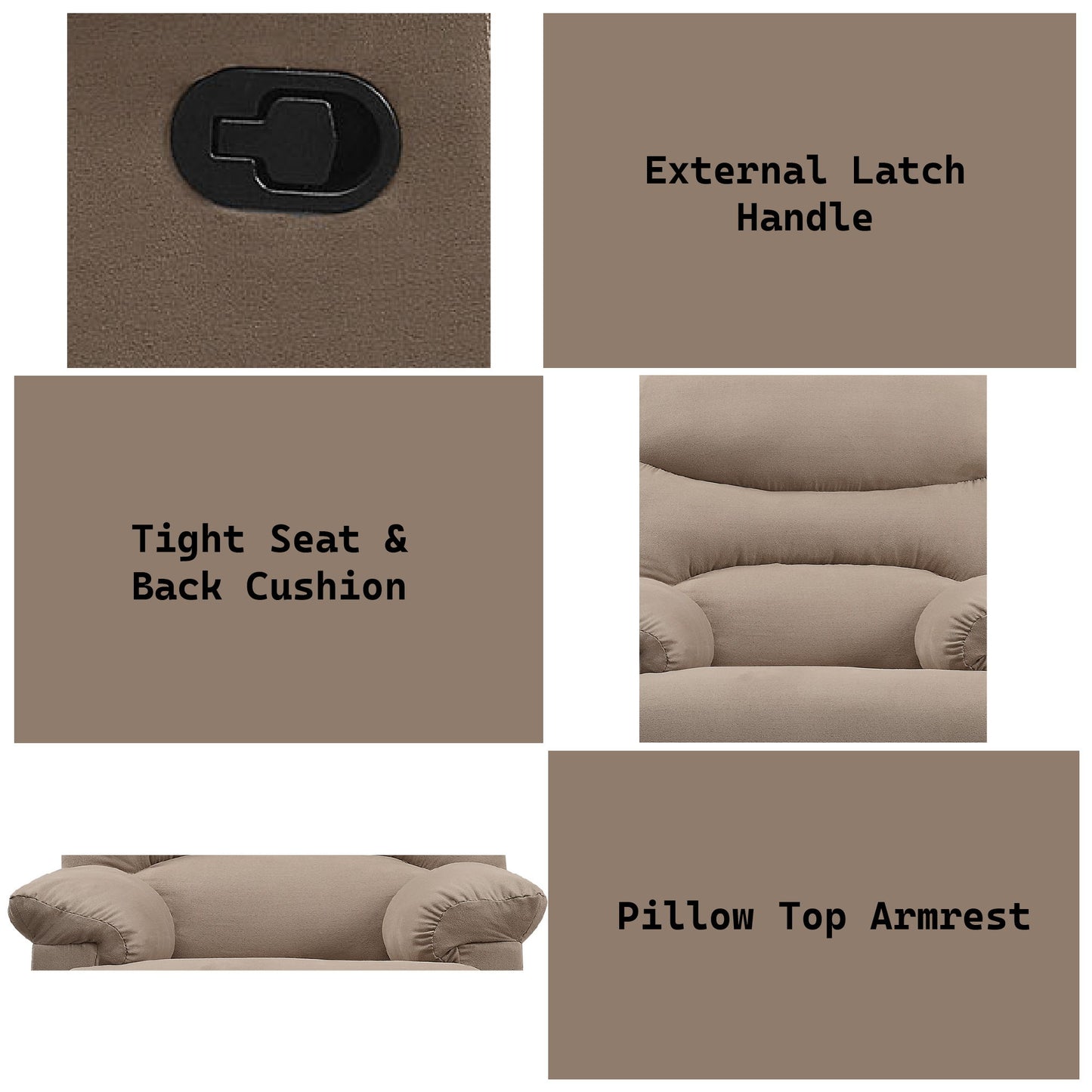 Arcadia - Micro Motion Recliner - Light Brown