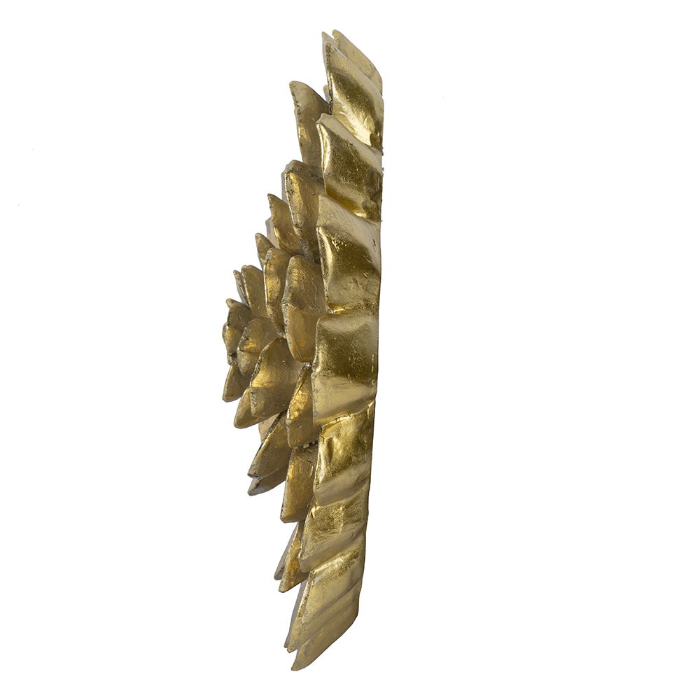 Succulent Wall Plaque - Gold