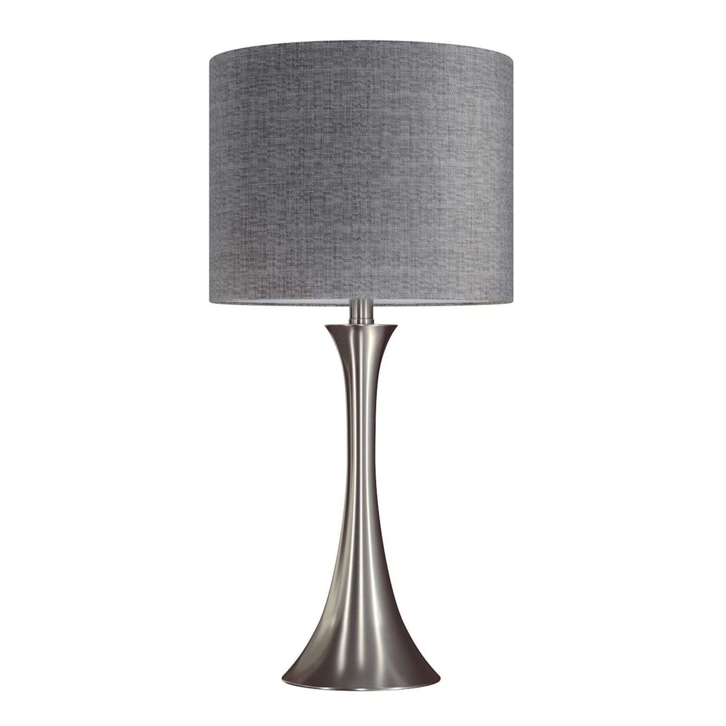 Lenuxe - Contemporary Table Lamp (Set of 2) - Nickel / Gray