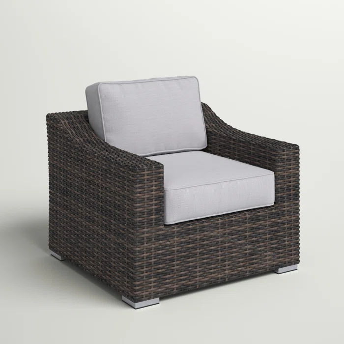 Patio Chair With Cushion - Espresso