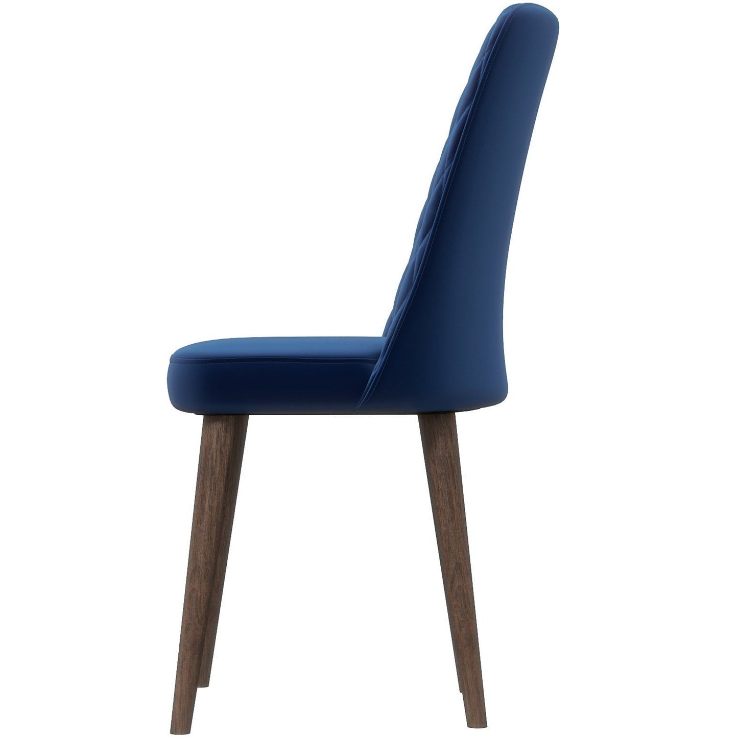 Katie - Mid-Century Modern Velvet Dining Chair (Set of 2) - Blue