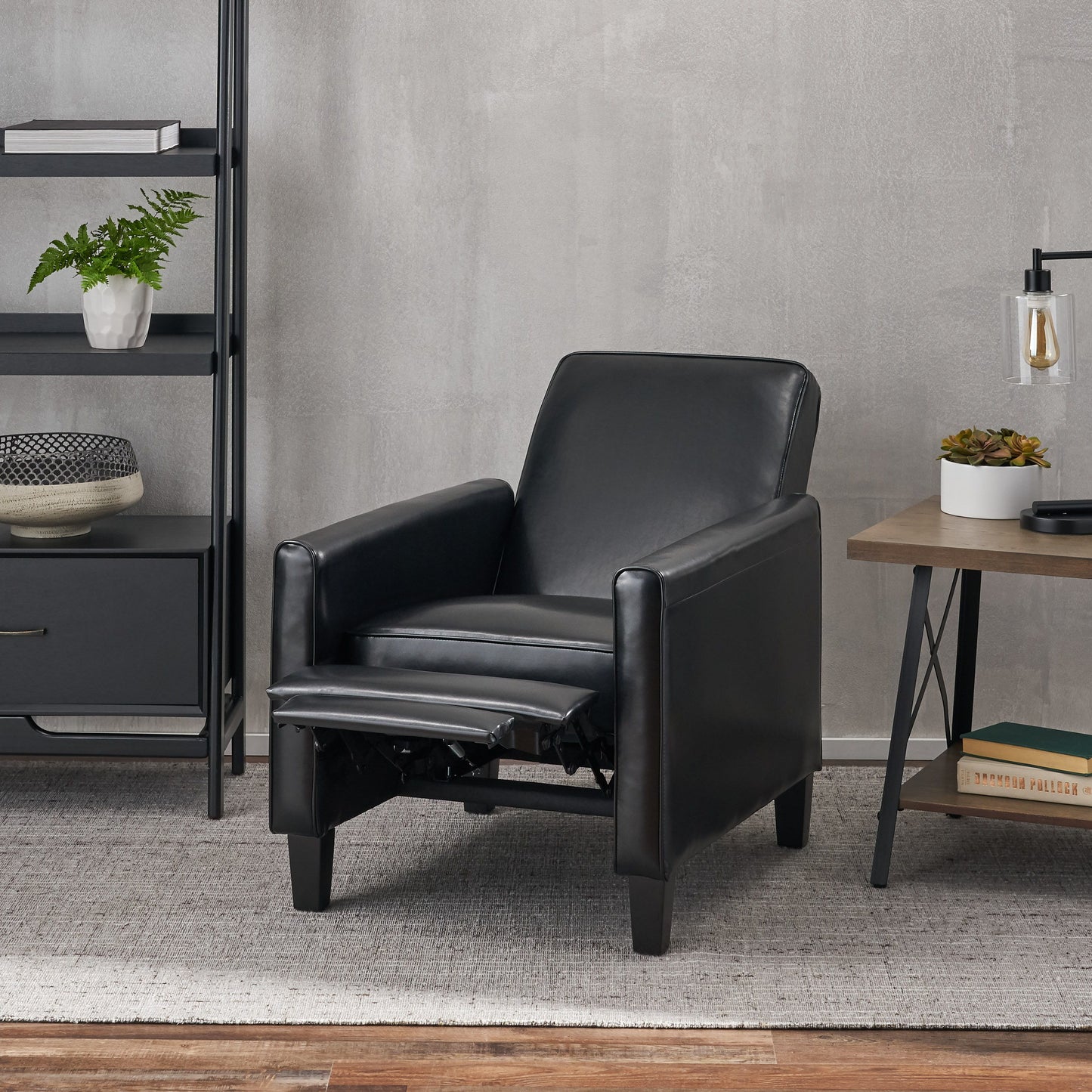 Push Back Chair For Elegant Home - Black