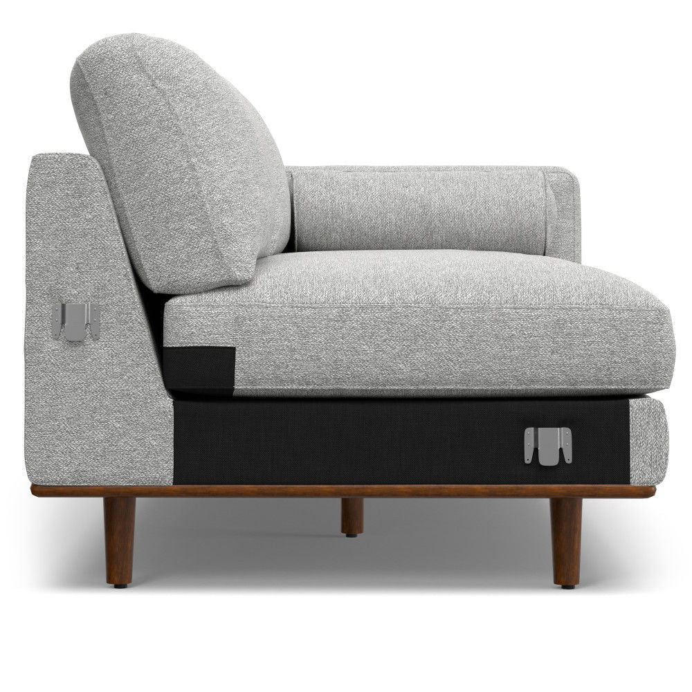 Morrison - Left Sectional Sofa - Mist Gray