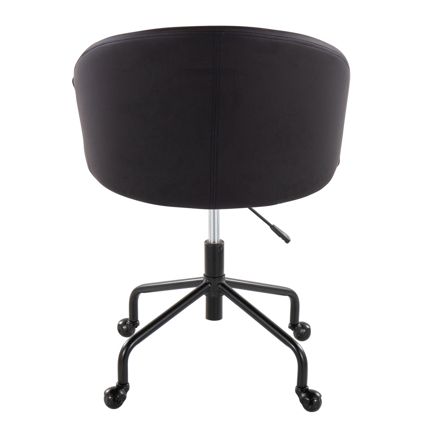 Claire - Contemporary / Glam Task Chair - Black / Silver