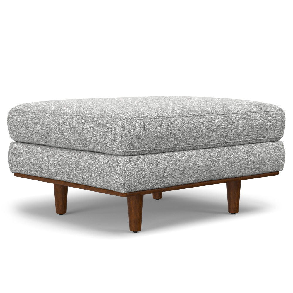 Morrison - Upholstered Sofa And Ottoman Set - Mist Gray