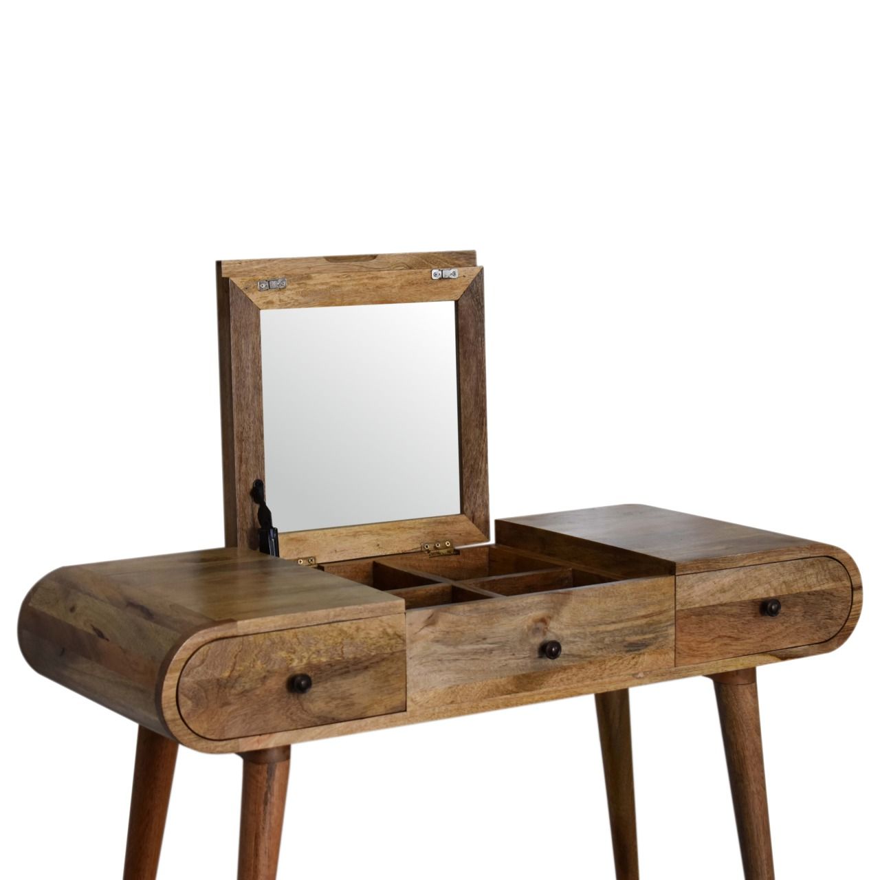 Round Dressing Table - Oak