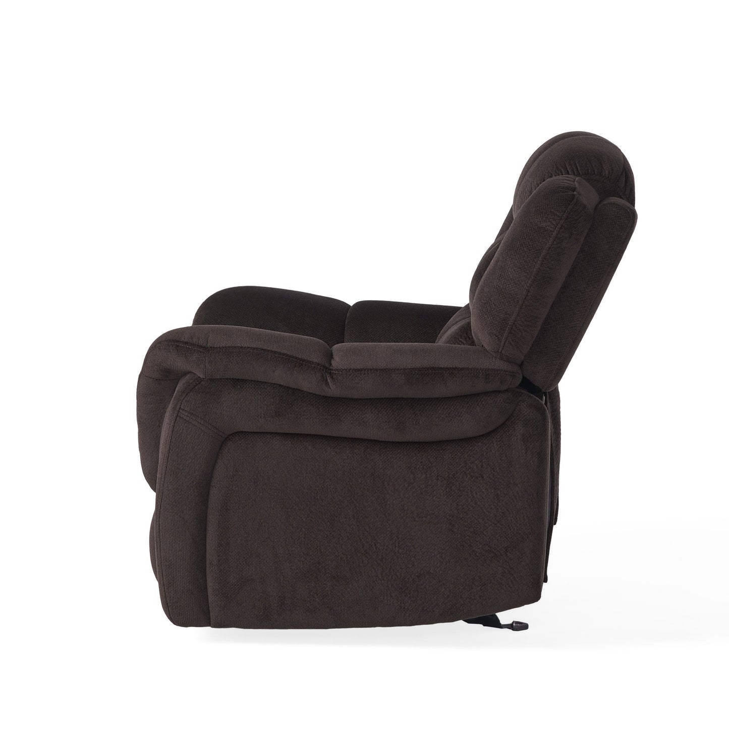 Classic Design, Plush, Glider Recliner - Brown