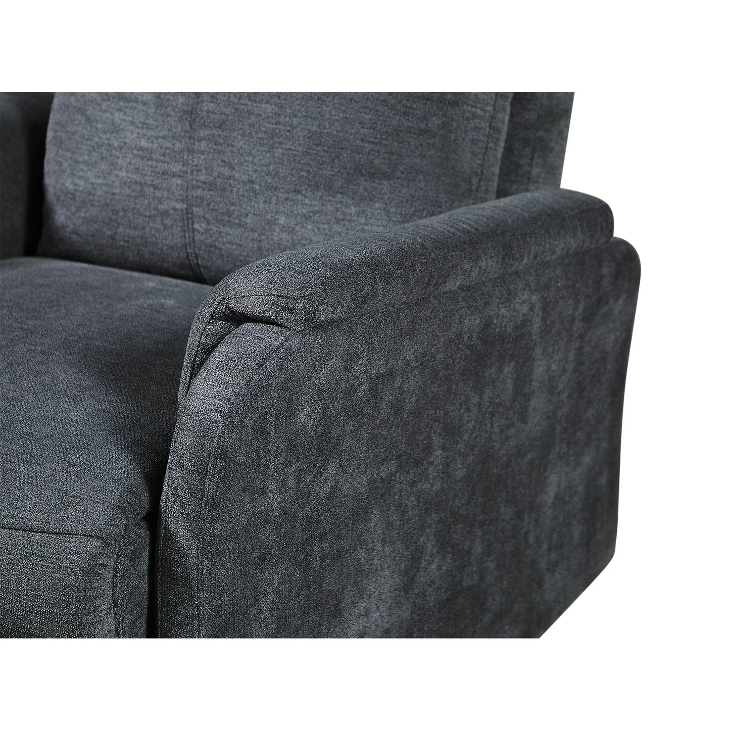 Recliner Chair With Power Function Easy Control Big Stocks, Recliner Single Chair - Dark Gray