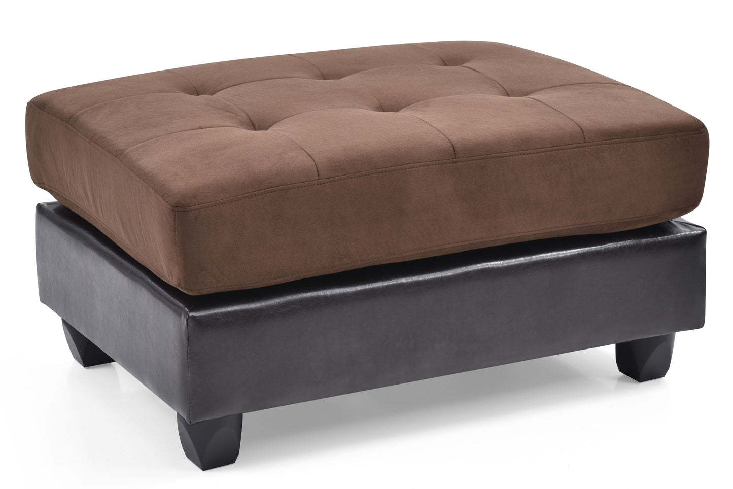 Stylish Contemporary Ottoman - Chocolate