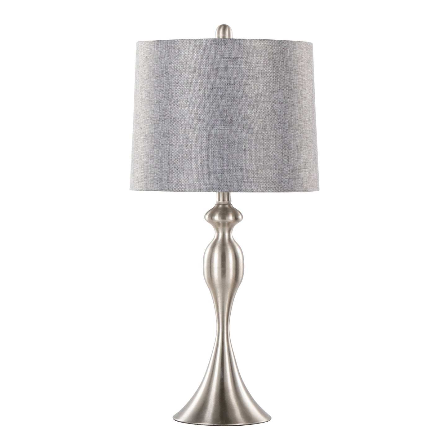Ashland - Contemporary Table Lamp (Set of 2) - Nickel / Gray