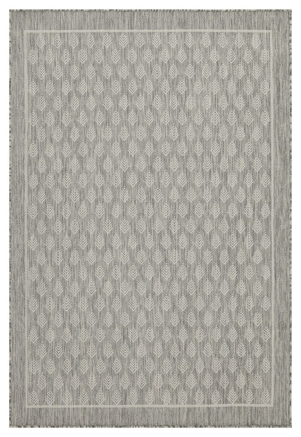 Sunshine - 7'10" X 10'3" Polypropylene, Indoor, Outdoor Area Rug - Silver