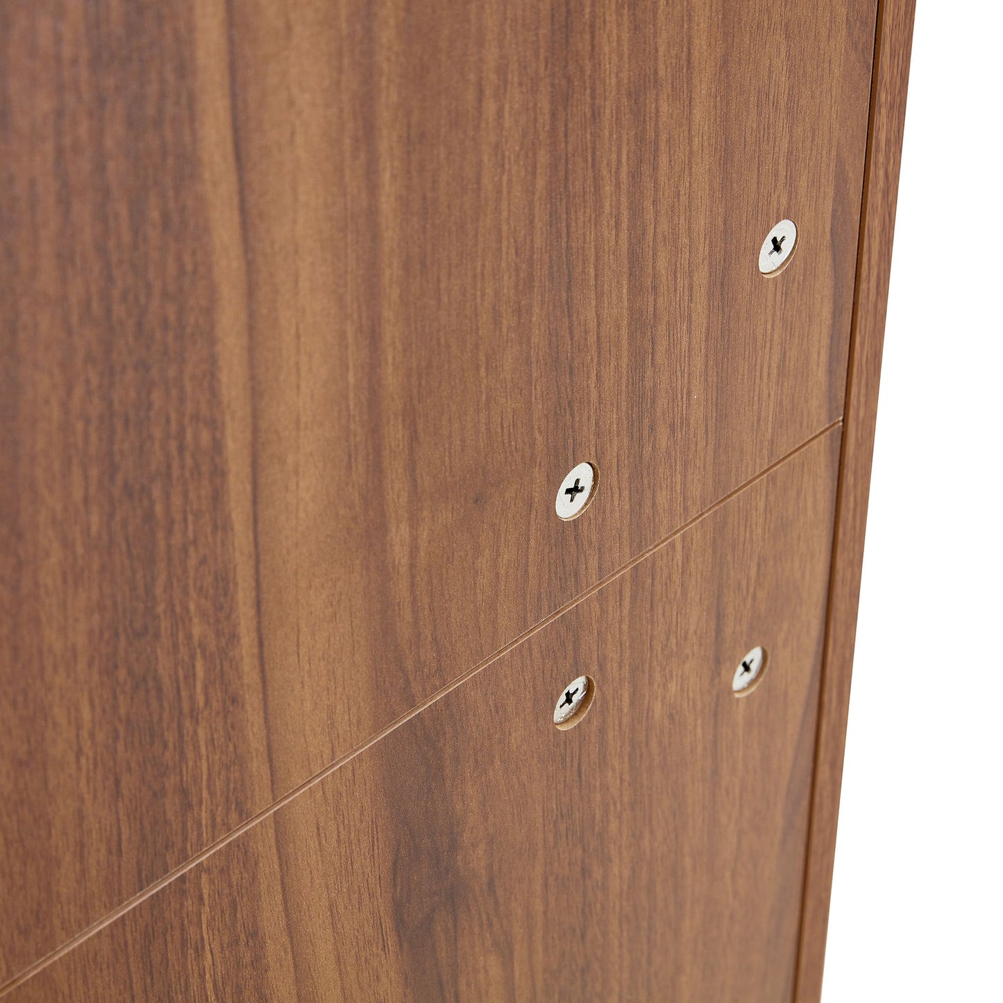 Multi Functional Modern Minimalist Shoe Cabinet Perfectly Blends Into Nordic, Japanese, And Industrial Style Homes - Walnut