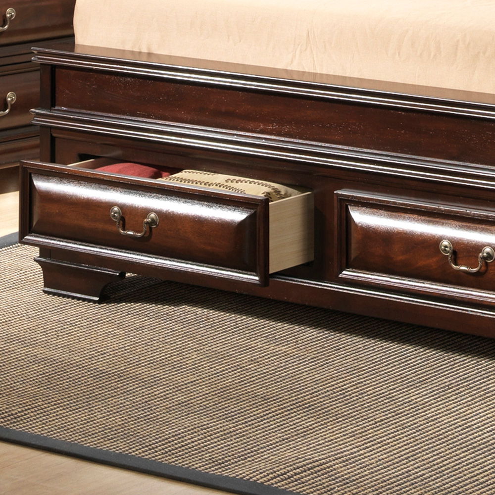 Lavita - King Storage Bed - Cappuccino