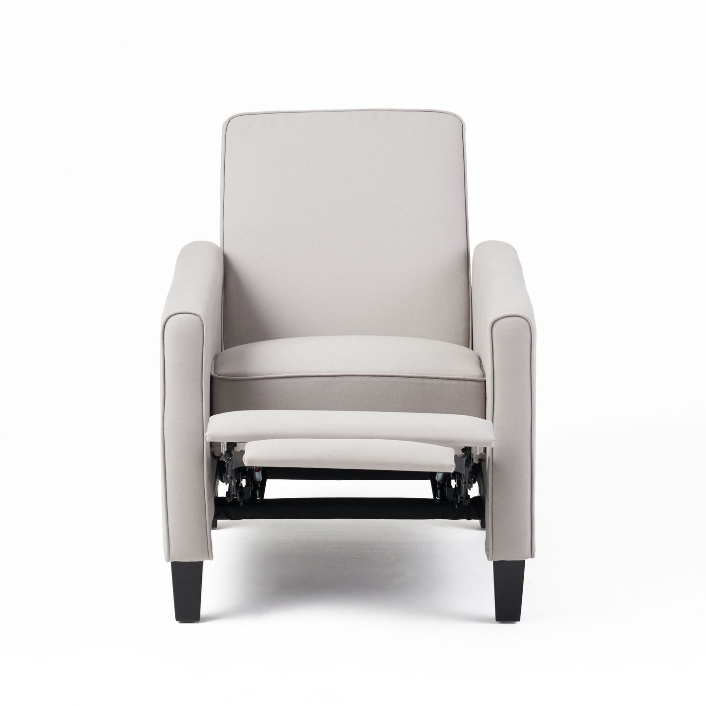 Linen Push Back Chair For Elegant Home - Gray
