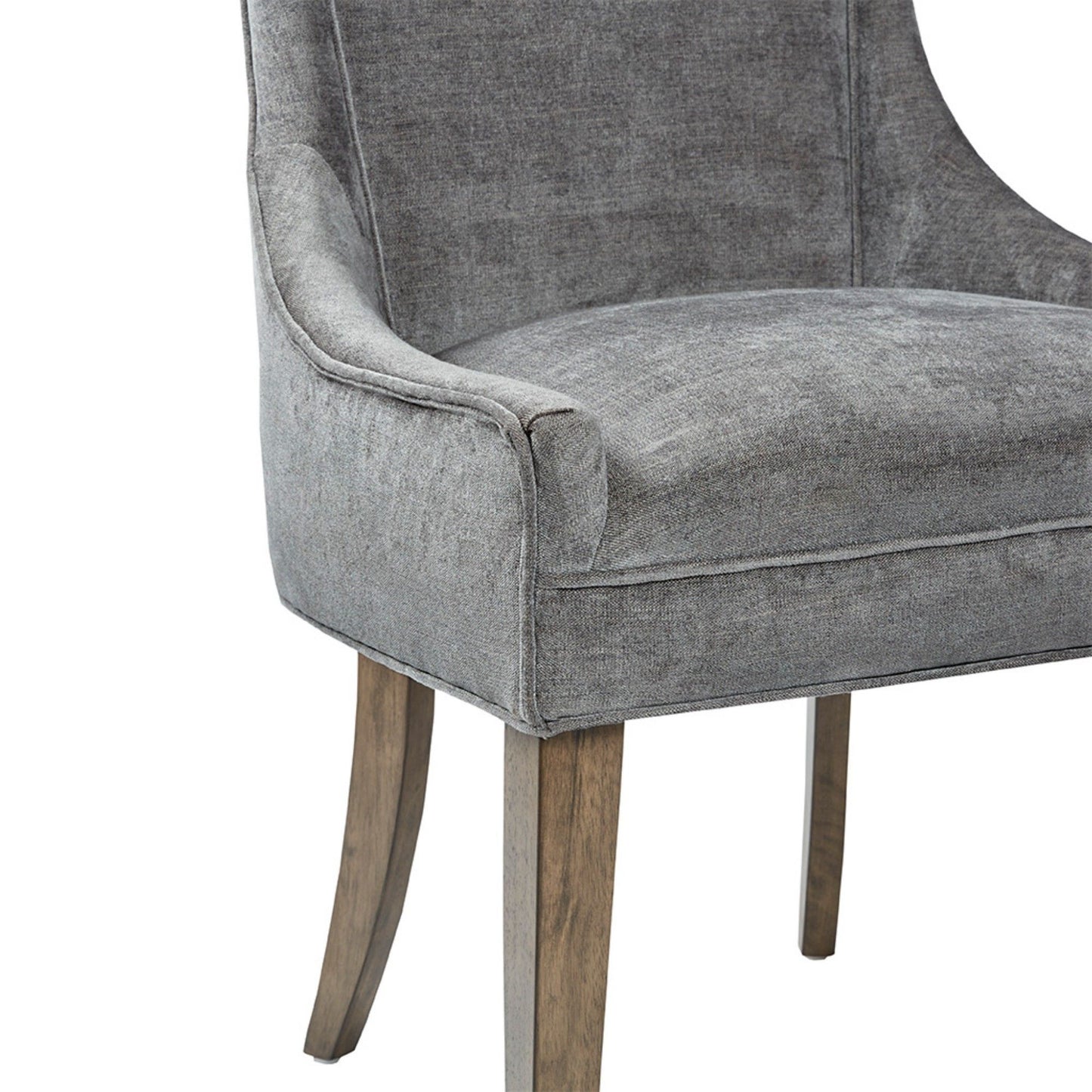 Elegant Design Comfortable Seating Dining Side Chair (Set of 2) - Dark Gray