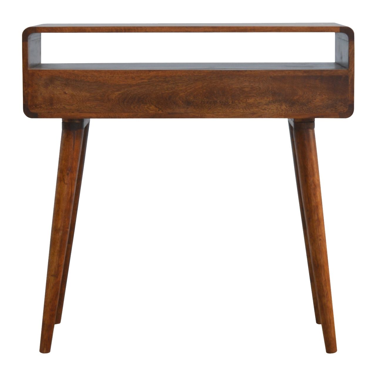 Curved Console Table - Chestnut